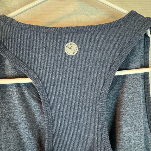 Threads 4 Thought Kensi Heather Charcoal Rib Racerback Sports Bra Size XL - Picture 6 of 11